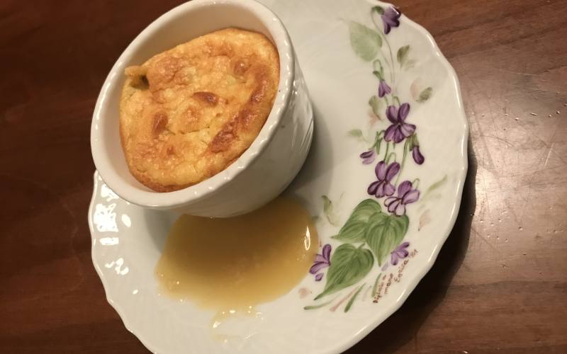 Flan dolce di patate con fondue di caramello - BbmShop 