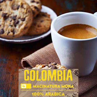 COLOMBIA MONO-ORIGINE - 250G. MACINATURA MOKA - 100%ARABICA - SELECTED HIGH QUALITY BLEND ART10NP ART10NP - BbmShop