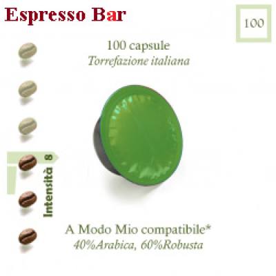 100 CAPSULE CAFFÈ ESPRESSO BAR A MODO MIO COMPATIBILI* ART82 ART82 - BbmShop
